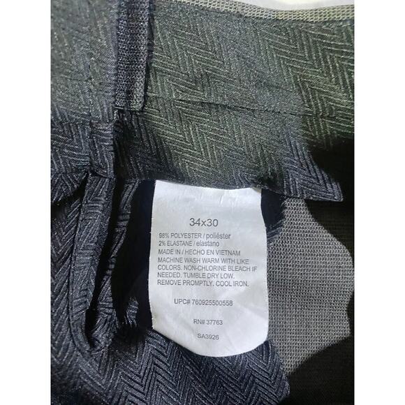 Savane Dress Pants Men's Size 34x30 Polyester Brown - Picture 3 of 7